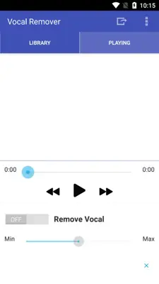 Vocal Remover android App screenshot 0