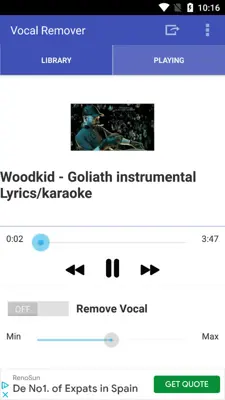 Vocal Remover android App screenshot 1