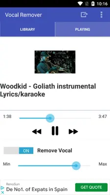 Vocal Remover android App screenshot 2